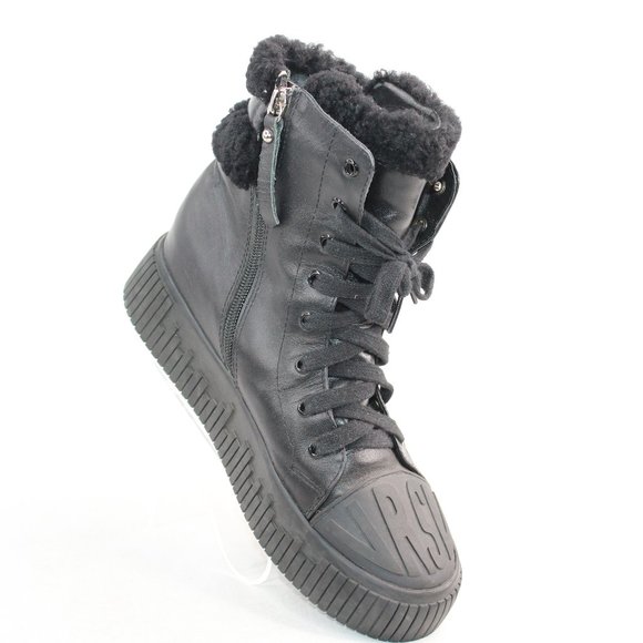 VRSV Shoes - European VRSV Rubber Platform Mid Calf Vegan Boots